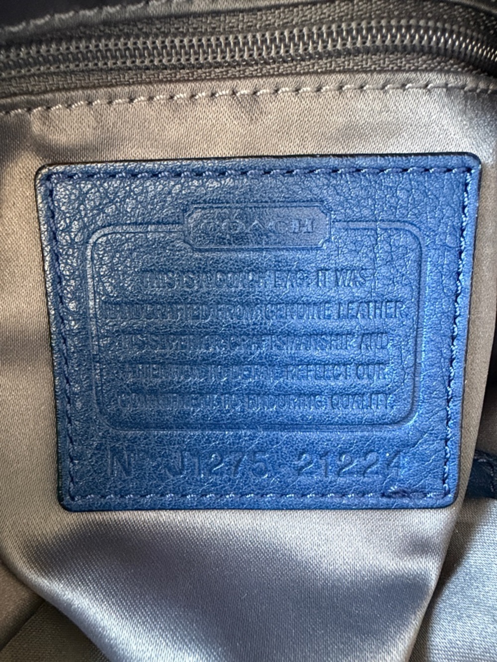 ❗️SOLD❗️Coach Madison Isabelle in Royal Blue - Picture 5 of 9